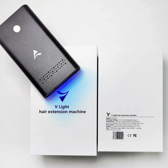 Kit d'extensions de cheveux avancées V Light, Extensions à ruban avec Machine UV de haute technologi