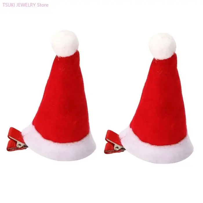 62KE – pince à cheveux pour chapeau noël, épingle à cheveux, couvre-chef pour Costume père noël, cha