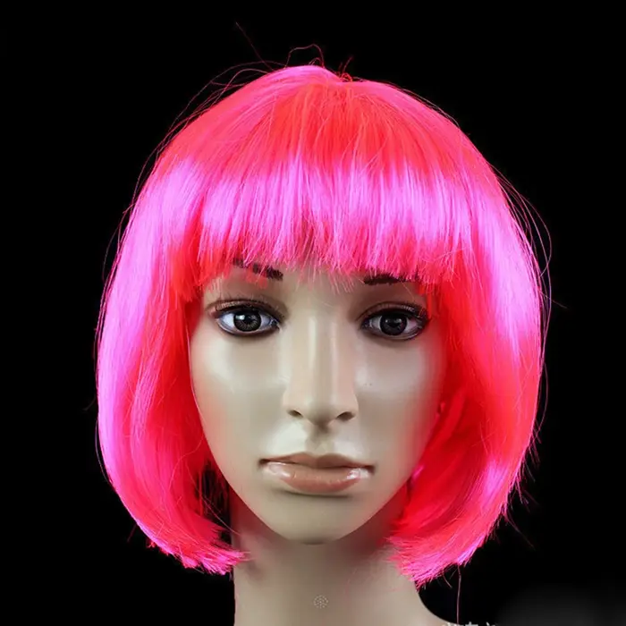 Bob perruque jolies femmes courtes Bob perruques mode naturelle Halloween Cosplay Anime