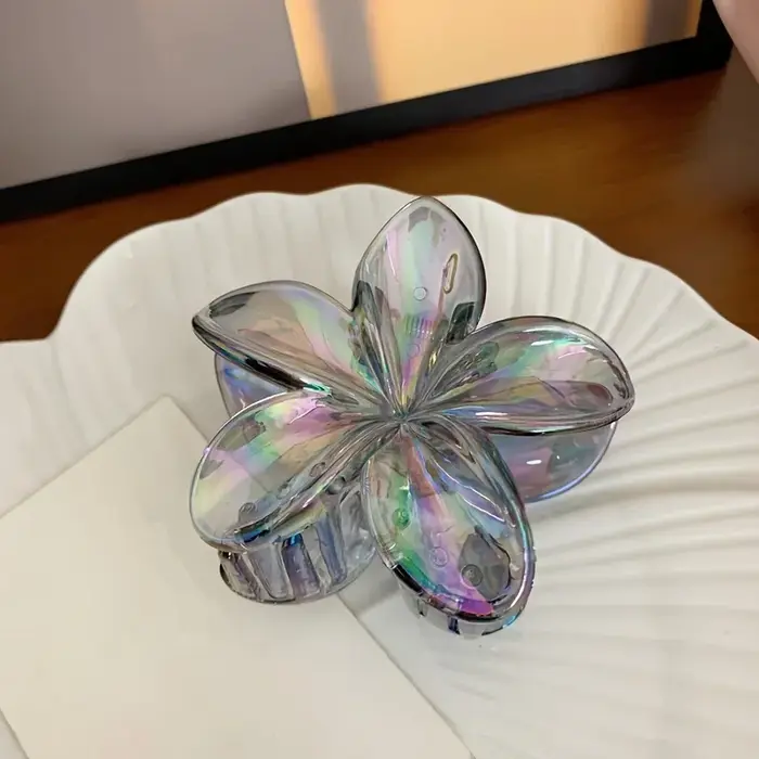 Ensemble de clips floraux élégants, 1 pièce, grand clip à fleurs en plastique solide, parfait pour l