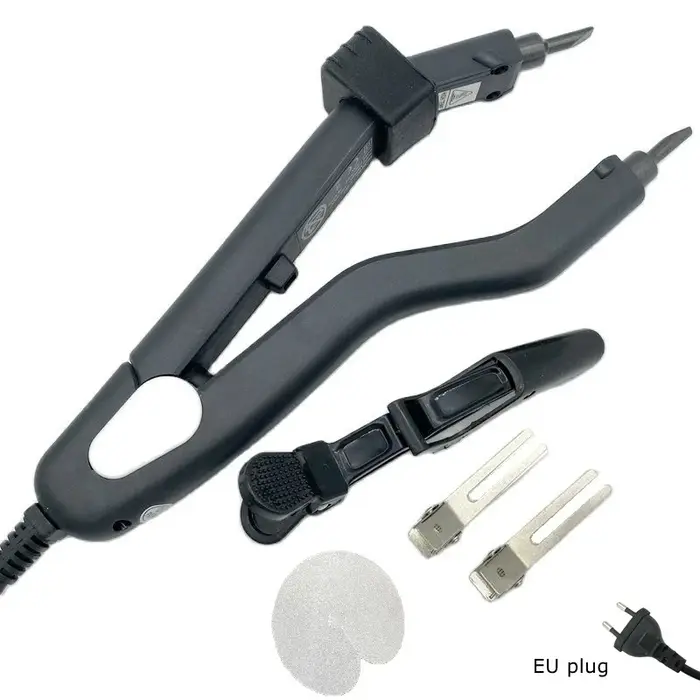 Pinces d'extension de cheveux à pointe chauffante-fer chaud pour connecteurs de machines