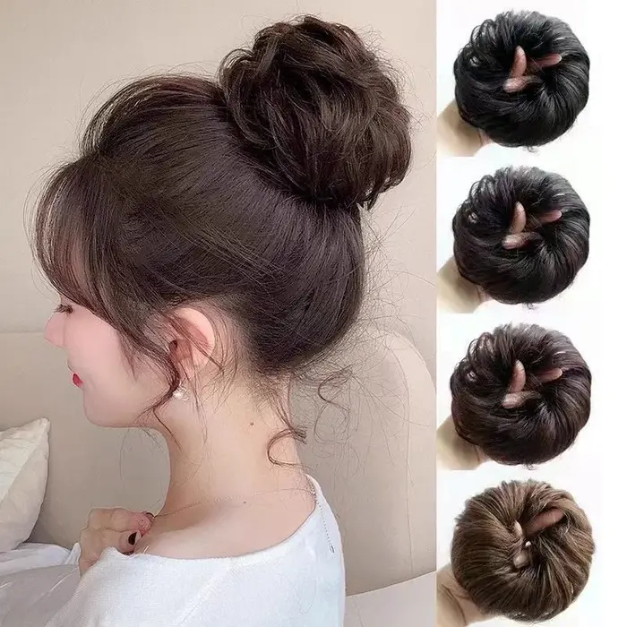 Extensions de chignon synthétique bouclé désordonné