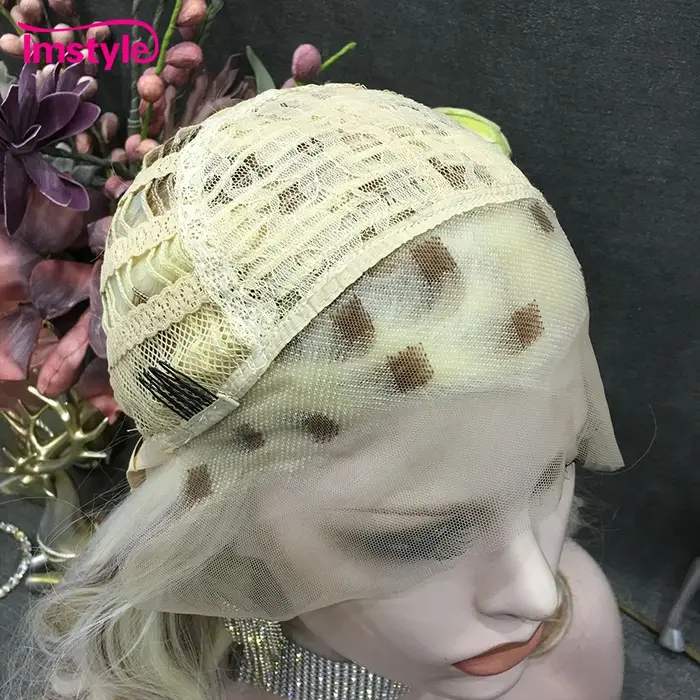 Imstyle-Perruque Lace Front Wig Synthétique Longue et Ondulée pour Femme