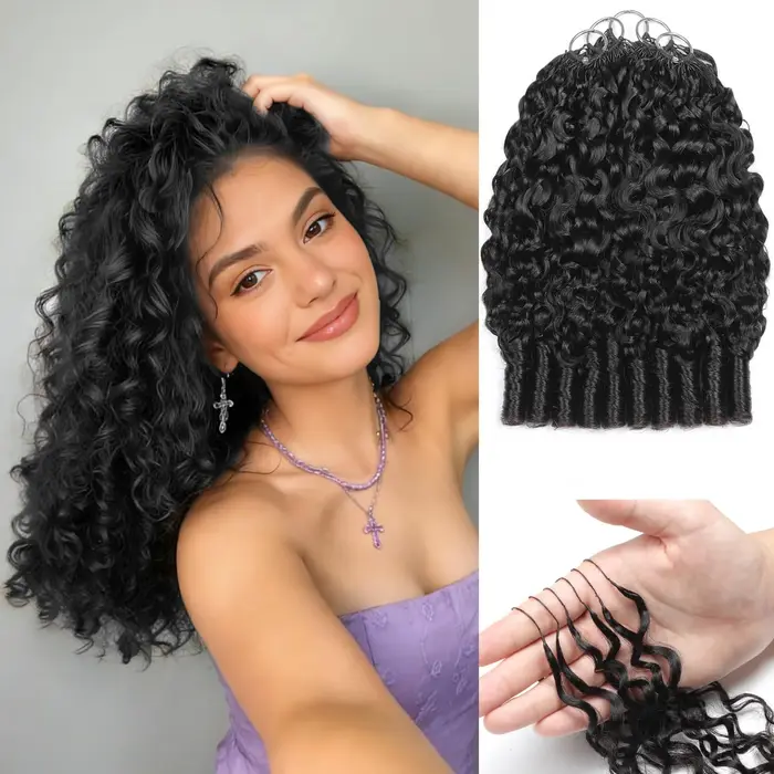 Cheveux humains bouclés birmanes pour crochet, 30 pouces, 120g, pré-séparés, pour femmes noires, lot
