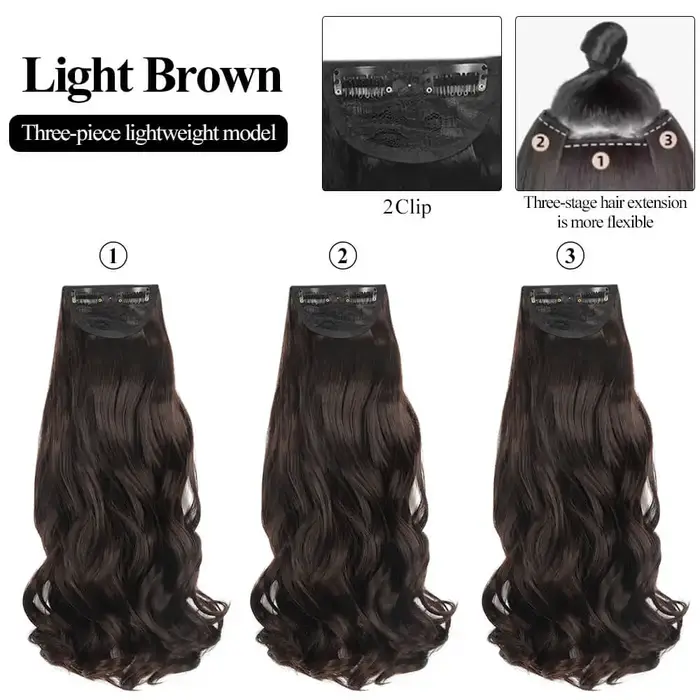Extensions capillaires synthétiques à clips