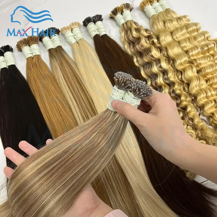 Extensions de cheveux à la kératine I Tip naturel réel humain