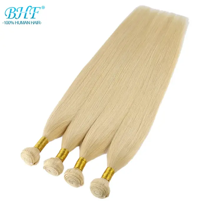 Tissage de Cheveux Humains Lisses Blonds