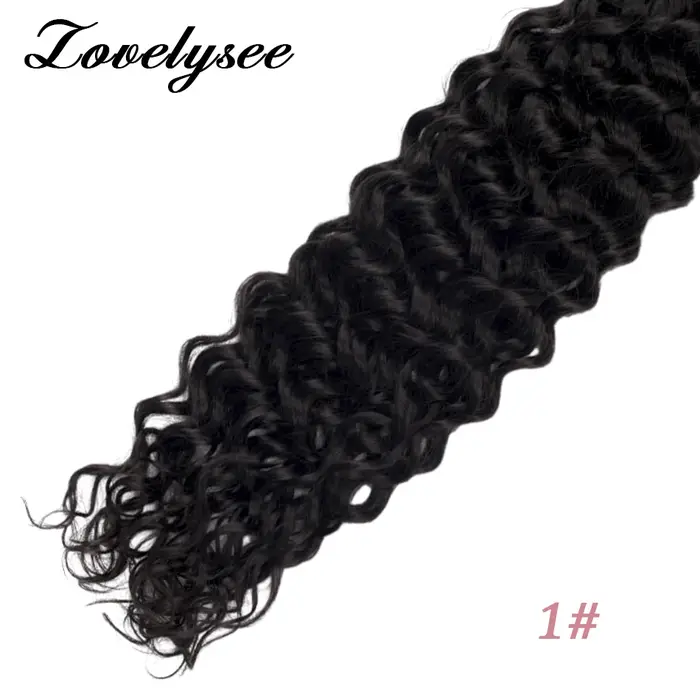Brian KerCapsule V Tip Extensions de Cheveux Humains Naturels Vague d'Eau, Cheveux Humains Brésilien