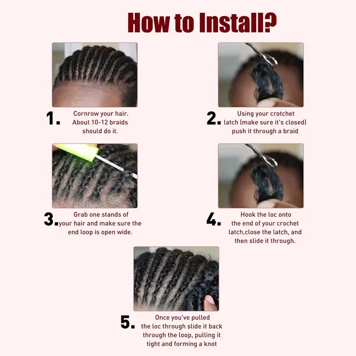 20 pouces doux Dreadlocks droite Crochet cheveux tresses Extensions de cheveux synthétiques Kanekalo