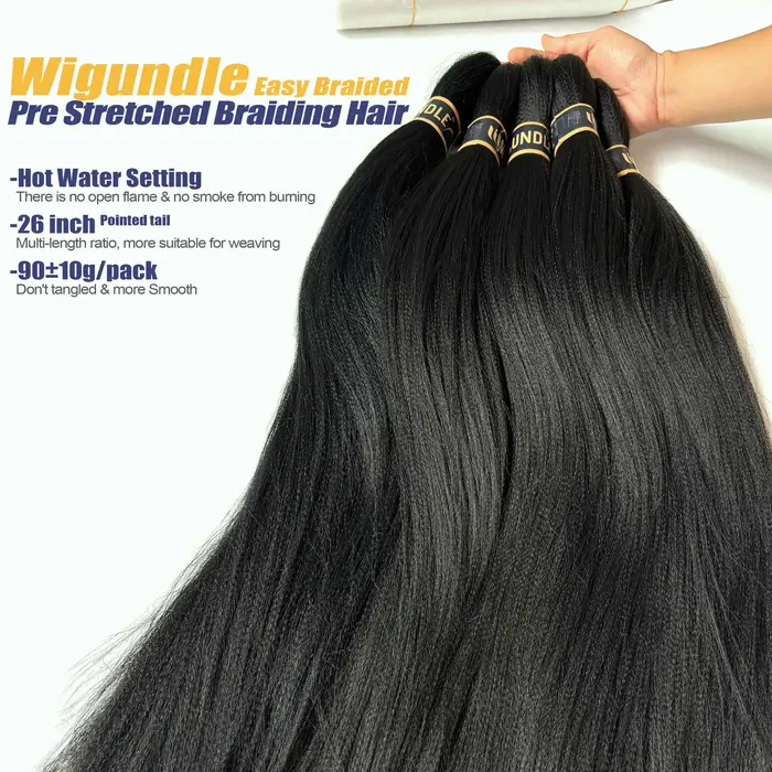 Wigundle Extensions de cheveux pour femmes boîte torsion tresses facile Crochet cheveux EZ pré-étiré