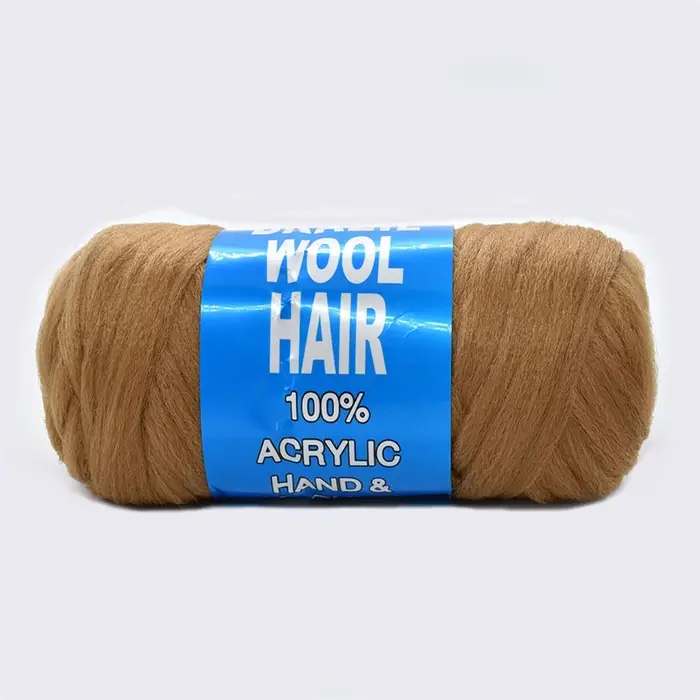 1 pièces 70g 28 m/31yd Extension de cheveux en laine brésilienne pour femmes enfants