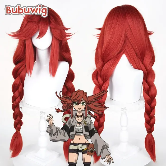 Bubuwig cheveux synthétiques Riyo Reaper Cosplay perruques Anime Gachiakuta Riyo Reaper 95 cm longue