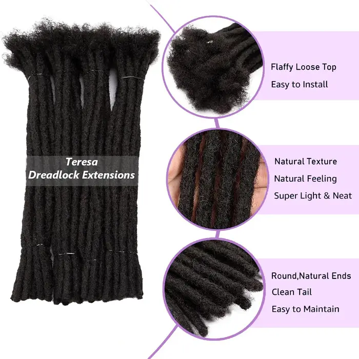 Extensions de dreadlocks synthétiques Teresa
