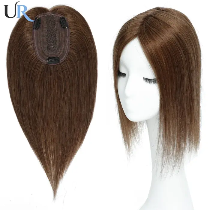 Topper de cheveux humains pour femmes