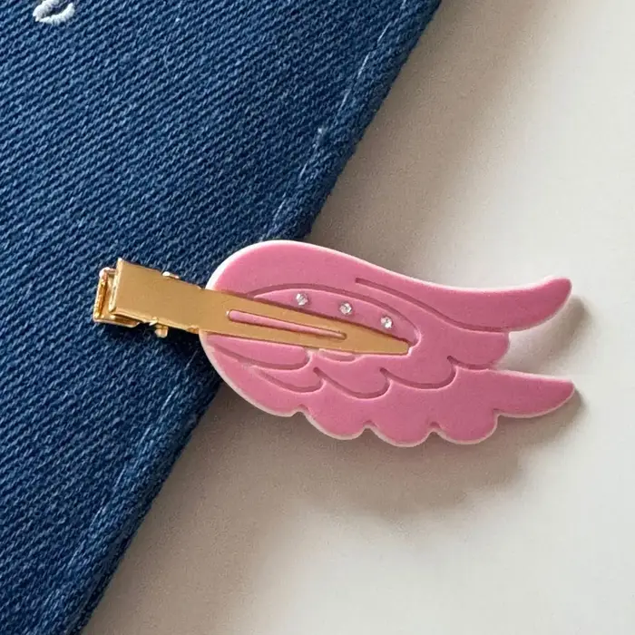 Épingle à cheveux ailes mignonnes, épingle à cheveux amusante sans trace, Clip cosmétique Dopamine, 