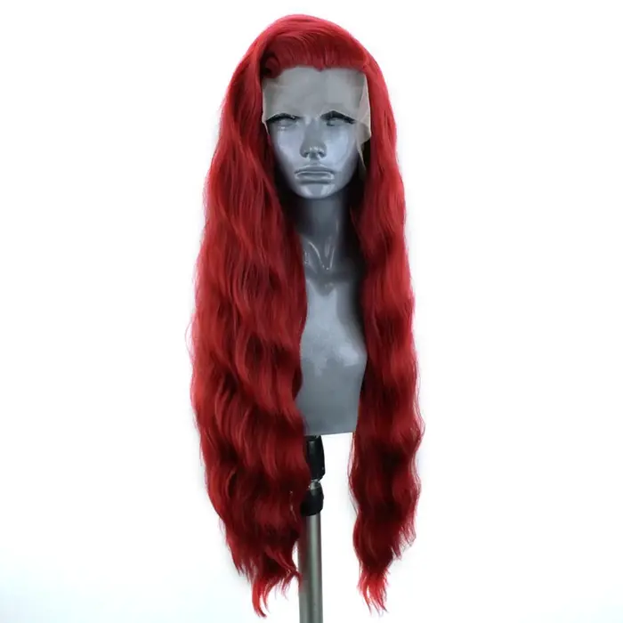 Perruque Lace Front Wig synthétique rouge carisma