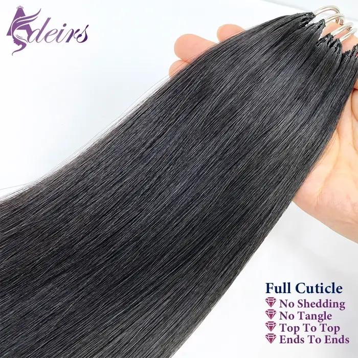 Extensions de cheveux en plumes vierges