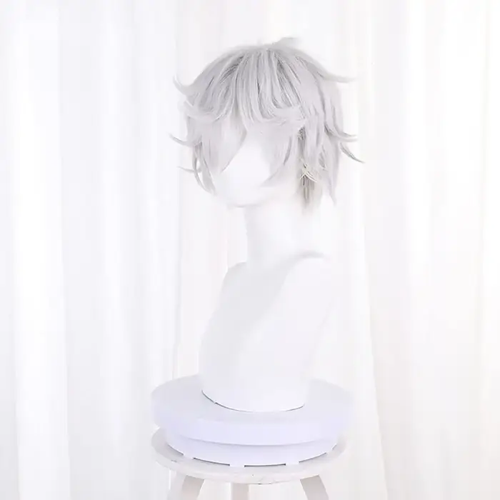 Gabimaru Anime Jigokuraku Perruque Courte Bouclée pour Hommes et Garçons