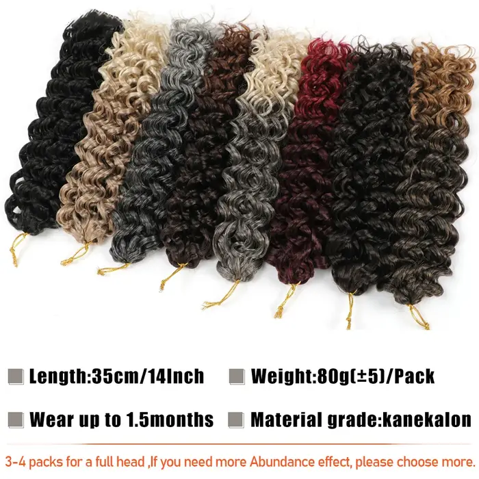 GOGO Curl Extensions de cheveux synthétiques au Crochet pour femme 14 18 22 pouces Faux Locs Afro
