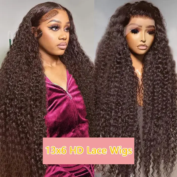 Perruque Lace Front Wig naturelle bouclée