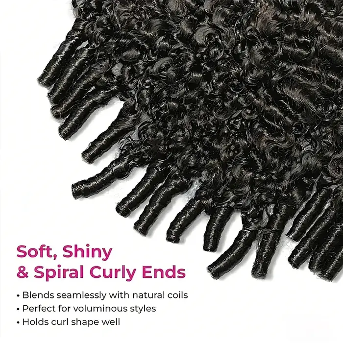 Perruque sans colle 250 % de densité, cheveux humains bouclés birmans, perruque demi-tête 3-en-1 amé