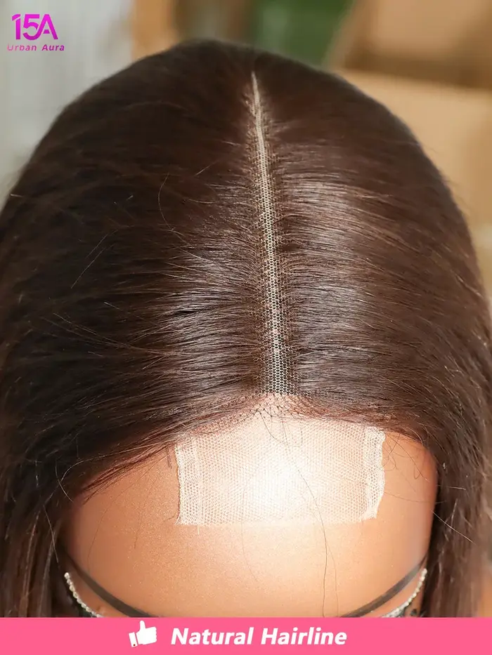 Perruques Lace sans colle 5x5 prêtes à porter, en cheveux vietnamiens bruts # Perruque Bob Courte Li