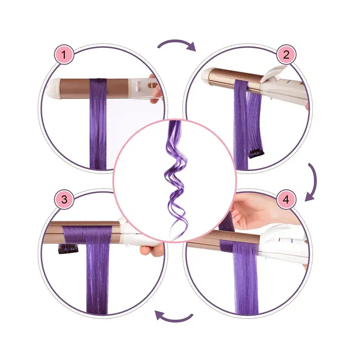 Extensions capillaires synthétiques à clips