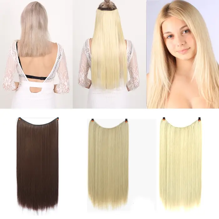 Extensions de Cheveux Synthétiques Sans réinitialisation