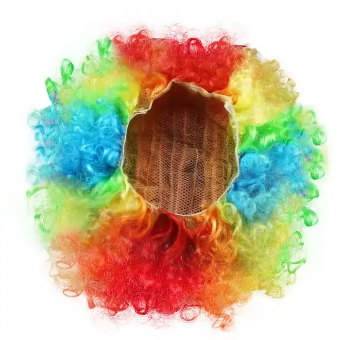 Perruque de Clown colorée