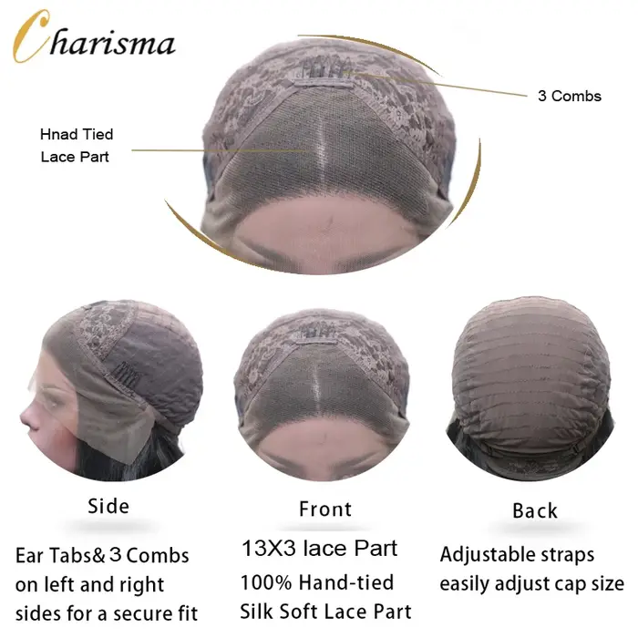 Charisma-Perruque Lace Front Wig synthétique ondulée 26 amaran