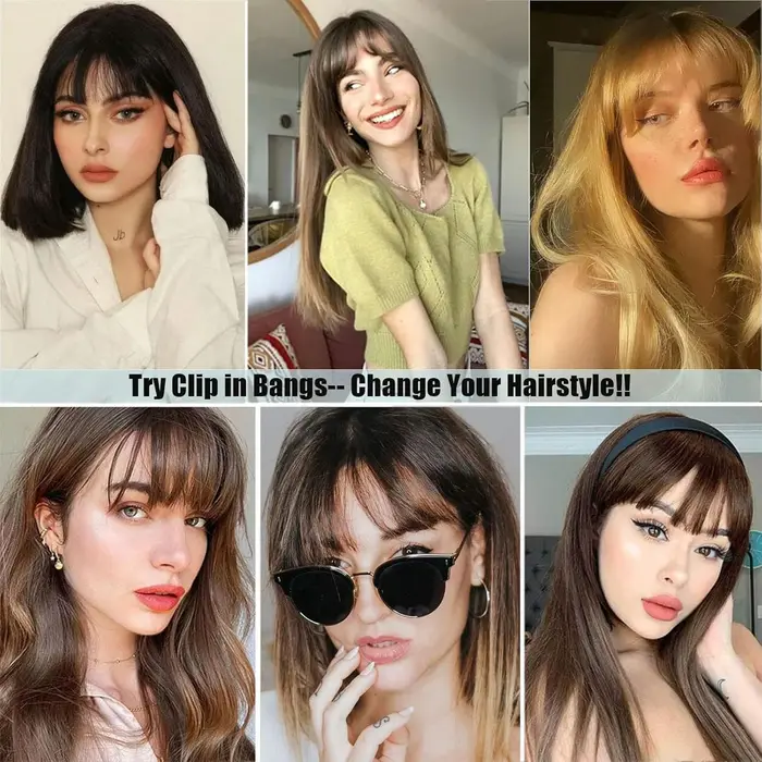 Clip en frange 100% cheveux humains