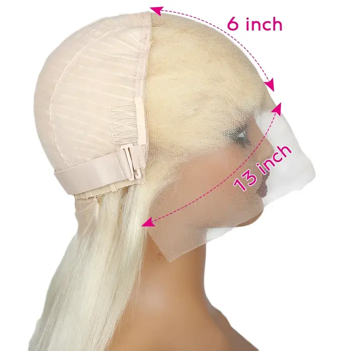 Perruque Lace Frontale Blonde 613 Body Wave en Cheveux Humains