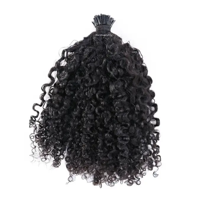 Sassy bouclés je pointe Extension de cheveux humains brésilien Remy