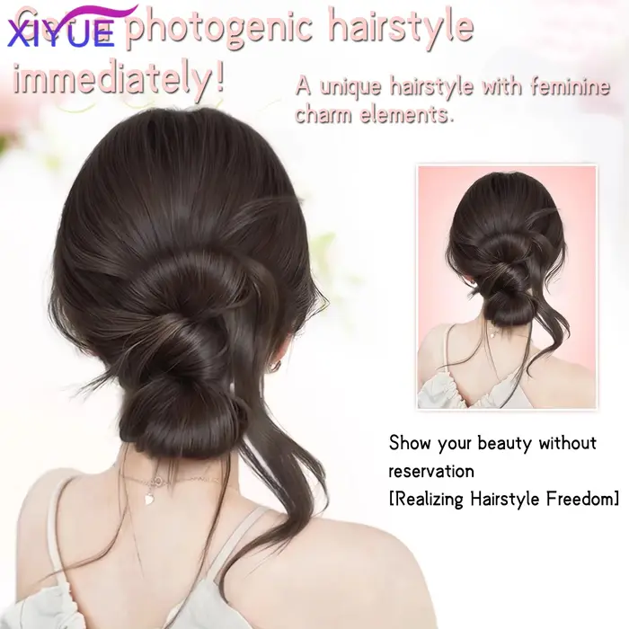 Perruque chignon de Style synthétique