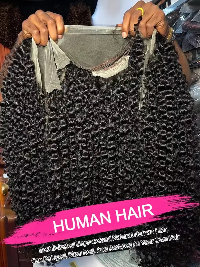 Perruque Boucles Cheveux Humain