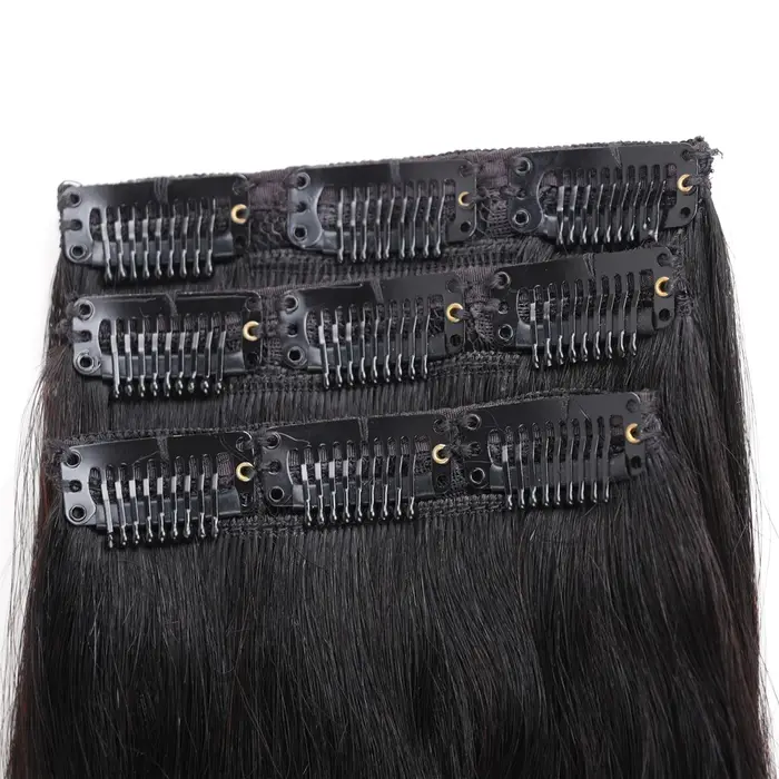 Clip dans les extensions de cheveux