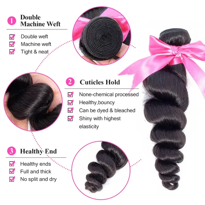 Tissage en lot brésilien naturel Remy-ISEE HAIR