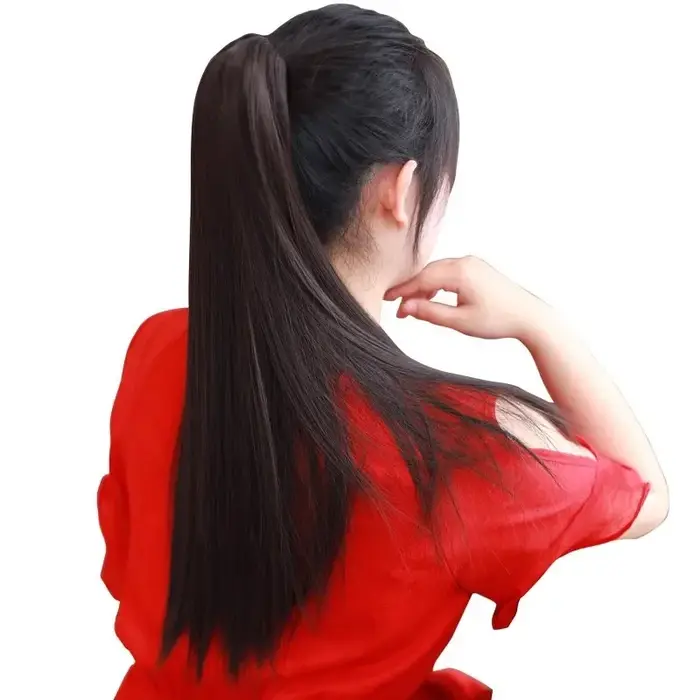 Extensions de cheveux longs et raides de style chinois traditionnel