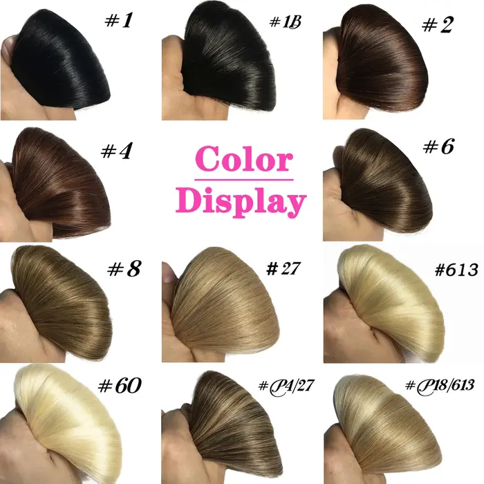Extensions de cheveux naturels Remy lisses à bande adhésive