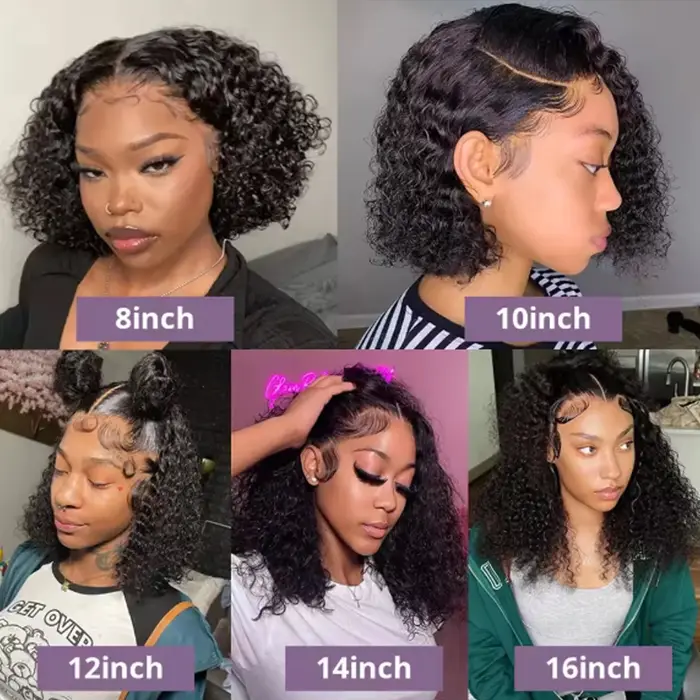 Perruque sans colle en cheveux humains