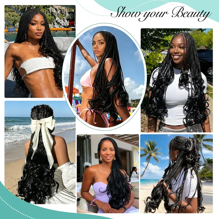 Extensions de cheveux synthétiques pour tresses