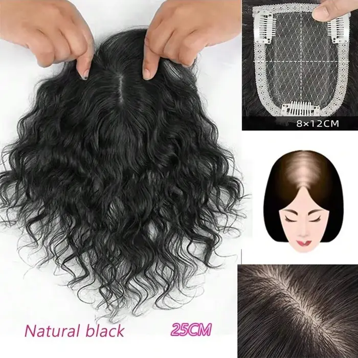 Extensions de cheveux synthétiques à clipser, courtes et bouclées, pour femmes souffrant de cheveux 