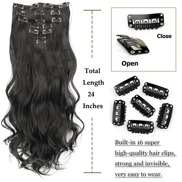 Extensions de Cheveux Longs Lisses pour Femme