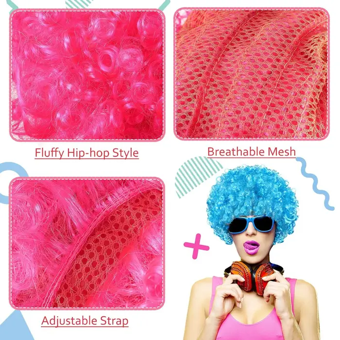 Perruque de Clown Afro Bouffante