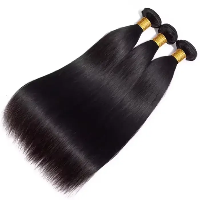 Extensions de cheveux brésiliens vierges Remy à double trame