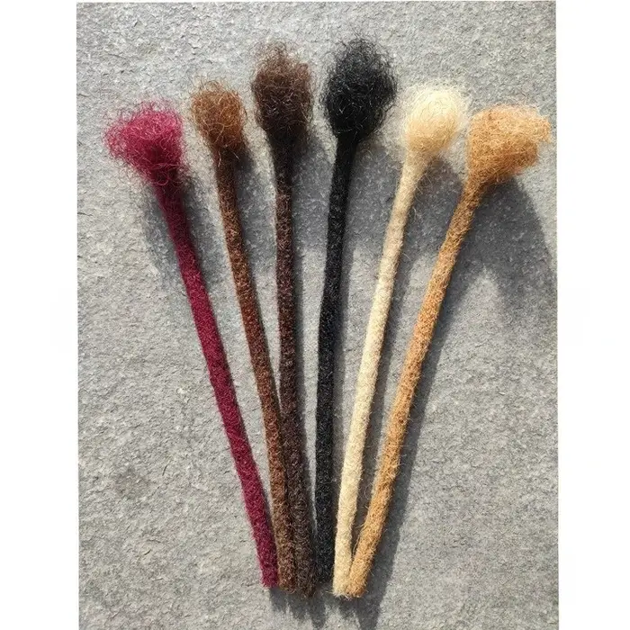 Épaisseur de 0, 6 cm # Extensions de dreadlocks en cheveux humains naturels blonds 27/30/Bug/613 pour homme/femme