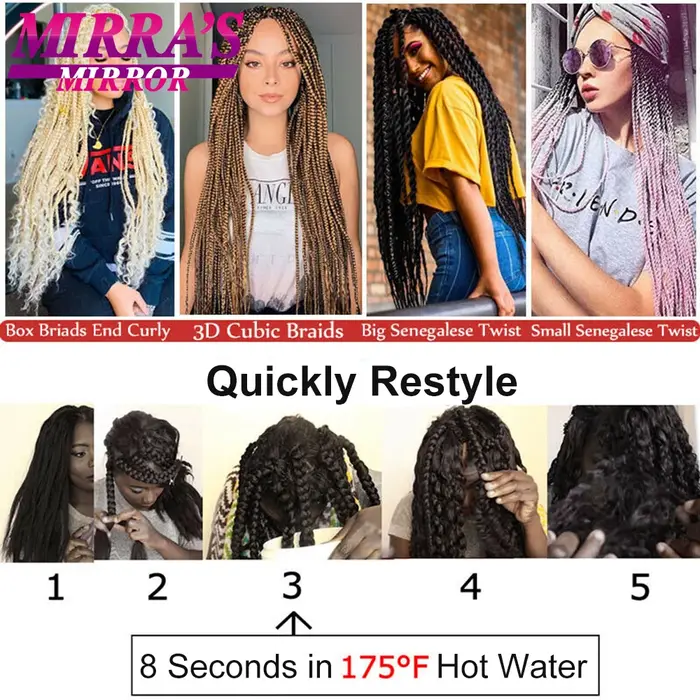 Tressage cheveux pré-étirés 26 pouces Extensions