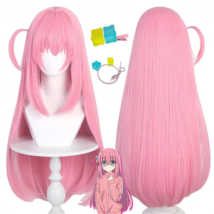 Perruque de Cosplay Anime Bocchi The Rock Hitori Gotoh