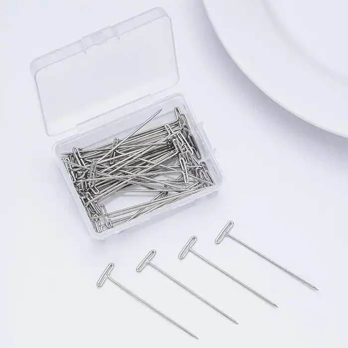 Épingles de fixation pour perruques en forme de T, adaptées au tricot, à la couture, à la décoration