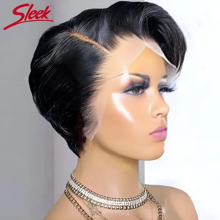 Perruque Bob Lace Front Wig Remy brésilienne naturelle, cheveux lisses, blond élégant, noir foncé, gris, 613